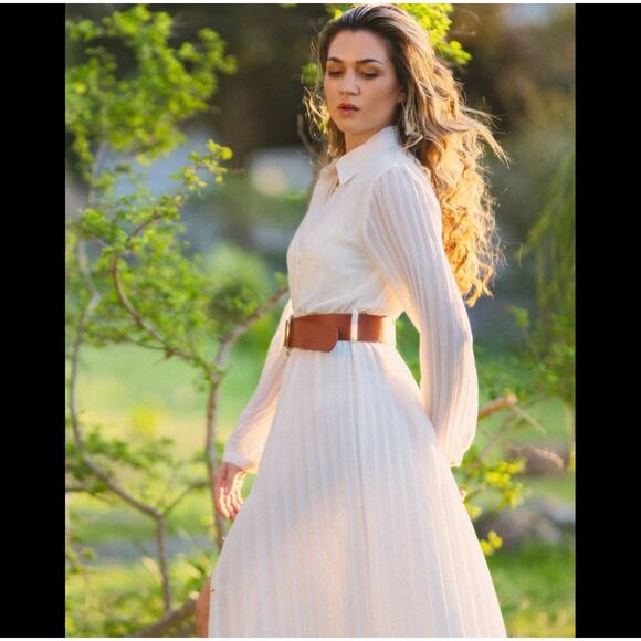 ZARA Belted Midi Dress NWT LAST ONE!!! 🤍 - Picture 9 of 16